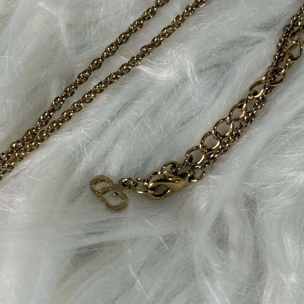DIOR Gold Chain With CD Logo - Picture 1 of 2